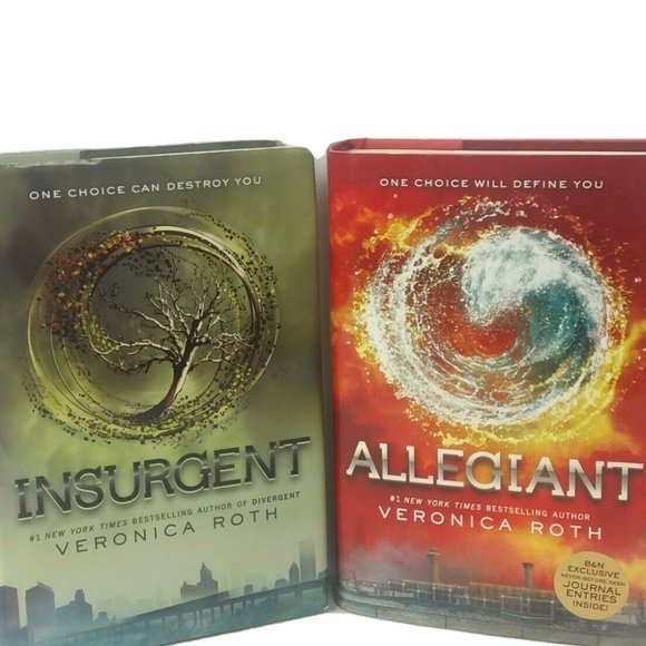 Insurgent and Allegiant Veronica Roth Books 2 & 3 Hardcover Dust Jacket - Picture 1 of 7
